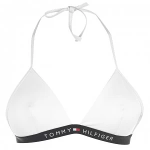 Tommy Bodywear Fixed Triangle Bikini Top - 141 SNOW WHITE