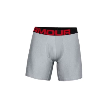 Under Armour Tech 6" Boxerjock 2pk - Mod Gray/Jet Gray - S