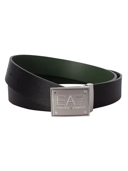 EA7 Logo Buckle Belt Black One Size