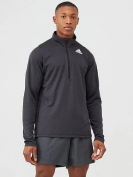 adidas Training Zip Top - Black Size M Men