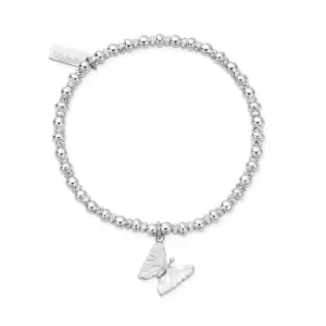 ChloBo Silver Didi Sparkle Butterfly Bracelet