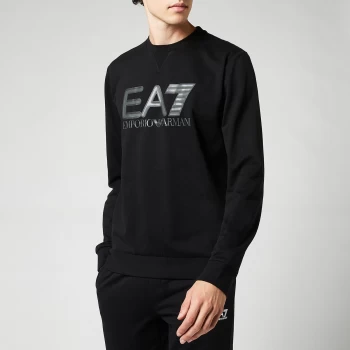 Emporio Armani EA7 Visibility Logo Sweatshirt Black Size M Men