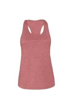 Bella + Canvas Womens/Ladies Racerback Tank Top (M) (Heather Mauve)