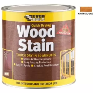 Everbuild Satin Wood Stain Natural Oak 2.5 Litre