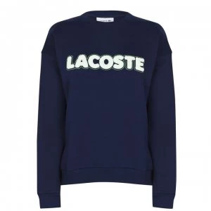 Lacoste Bold Logo Sweatshirt - Navy Blue