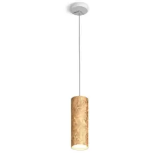 Kolarz TUBE - Slim Pendant Light - Vintage Gold Finish, 1x GX53