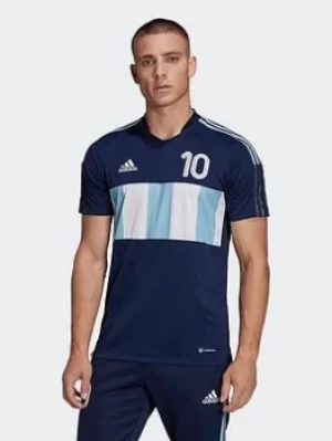 adidas Messi Tiro Number 10 Training Jersey, Blue Size M Men