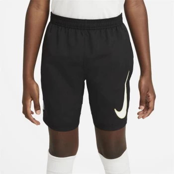 Nike Dri-FIT Academy Big Kids Graphic Soccer Shorts - Black/White