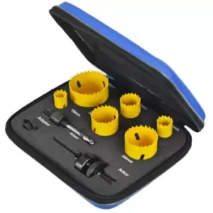 Faithfull Professional Holesaw 9 Piece Kit