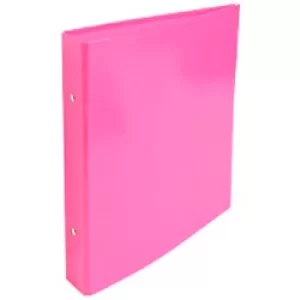 Iderama Ring Binder 230x215mm, 2O Ring 25mm, S34mm, Pink, Pack of 10