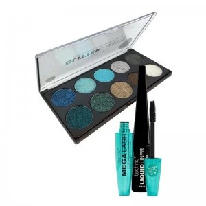 Technic Mermaid Glitter Eye Shadow Trio