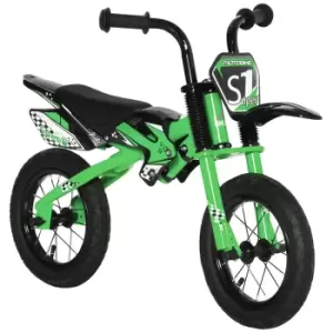 Homcom 12" Kids Balance Bike For Ages 3-6 Years - Green