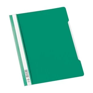 Durable Clear View A4 Plastic Folder Plastic Green - 1 x Pack of 50 Folders