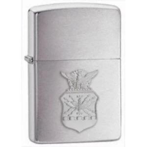Zippo US Air Force Crest Emblem Brushed Chrome Windproof Lighter