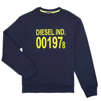 Diesel SGIRKJ3 boys's Childrens sweatshirt in Blue - Sizes 8 years,10 years,12 years,14 years,16 years