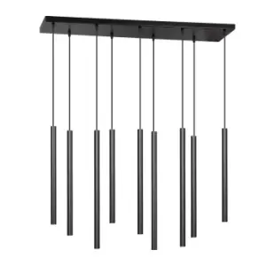 Emibig Selter Black Cluster Pendant Ceiling Light 9x G9