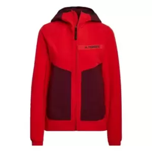 adidas Terrex Multi Soft Shell Jacket Womens - Vivid Red / Burgundy