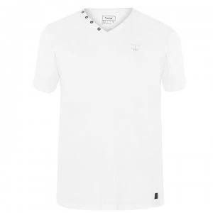 Firetrap Striding V Neck T Shirt Mens - White