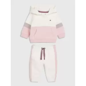 Tommy Hilfiger Baby Colorblock Hooded Set - Pink