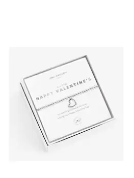 Joma Jewellery Beautifully Boxed A Littles Happy Valentine'S Silver Bracelet