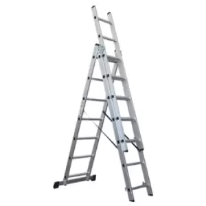 Sealey Aluminium Extension Combination Ladder 3x7 EN 131