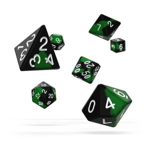 Oakie Doakie Dice RPG Set Glow in the Dark (Biohazard)