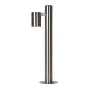 Arne-Led Modern Bollard Light Outdoor - Ø6,3cm - LED - GU10 - 1x5W 2700K - IP44 - Satin Chrome