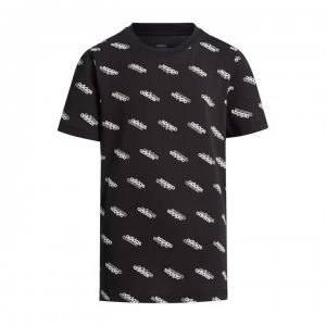 adidas Boys Favorite T-Shirt - Black/White