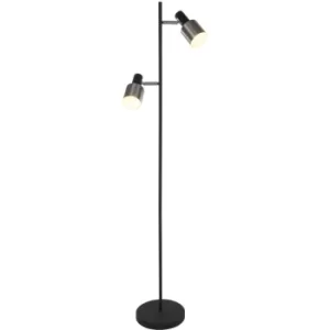 Sienna Fjorgard Multi Arm Floor Lamp Black Matt, Metal