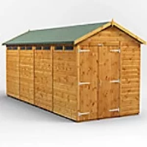 Power Garden Shed 166PASSDD Golden Brown 16x6