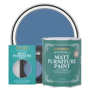 Rust-Oleum Matt Furniture & Trim Paint - Blue SILK - 750ml