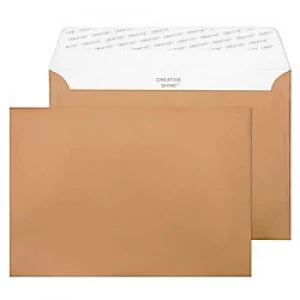 Creative Metallic Coloured Envelopes C5 Peel & Seal 162 x 229mm Plain 130 gsm Metallic Copper Pack of 500