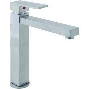 Wickes Clear Mono Mixer Kitchen Sink Tap Satin Finish