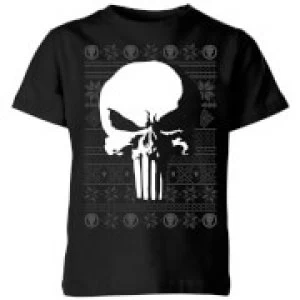 Marvel Punisher Kids Christmas T-Shirt - Black - 9-10 Years