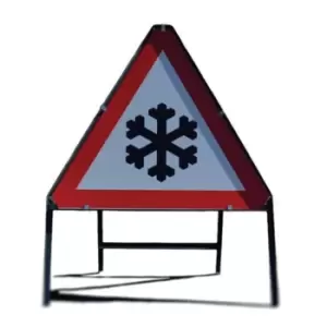 Slingsby Winter Hazard Snow and Ice Warning Sign - Depth mm 65