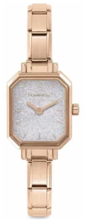 Nomination 076031/023 PARIS Watch With ROSEGOLD RECTANGULAR Jewellery