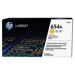 HP 654A Yellow Laser Toner Ink Cartridge