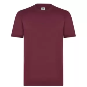 CP Company 30/1 Small Logo T Shirt - Red