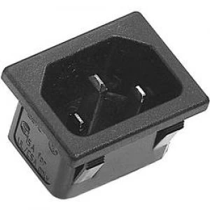 IEC connector C14 Series mains connectors 42R Plug vertical mount