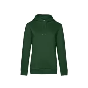 B&C Womens/Ladies Queen Hoody (S) (Bottle Green)