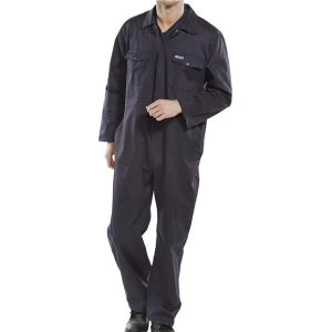 Click Workwear Boilersuit Size 34 Navy Blue Ref PCBSN34 Up to 3 Day