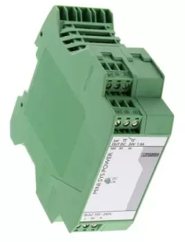 Phoenix Contact MINI-SYS-PS-100-240AC/24DC/1.5 Switch Mode DIN Rail Power Supply 85 264V ac Input, 24V dc