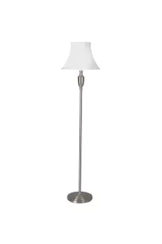 'Vienna' Floor Lamp Satin Chrome