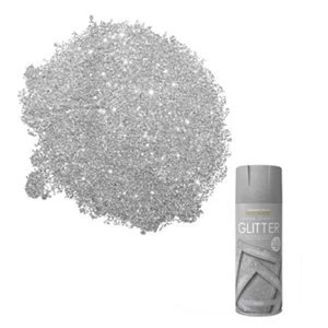 Rust-Oleum Silver glitter effect Multi-surface Decorative spray Paint 400ml