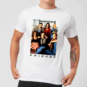 Friends Group Photo Mens T-Shirt - White - XS