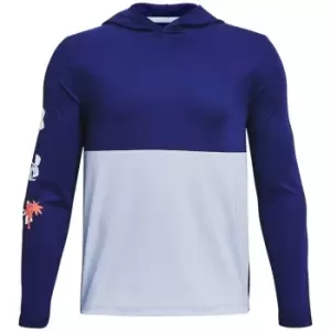 Under Armour Performance Multi Logo Hoodie Juniors - Blue