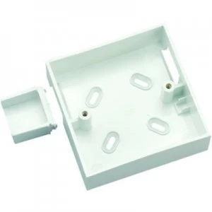 Wickes 1 Gang Cut-Out Pattress Box and Adaptor - White 32mm