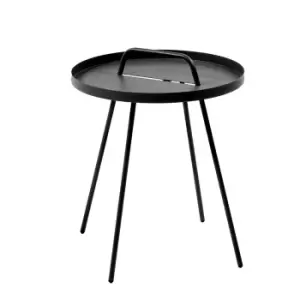 Metal Rio Garden Table in Black