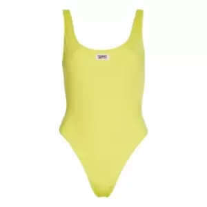 Tommy Bodywear Scoop Back Cheeky One Piece - Yellow