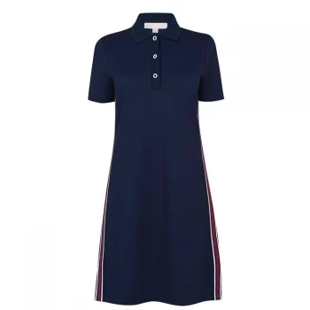 Michael Kors Short Sleeve Tape Polo Dress - MidnghtBlue 409